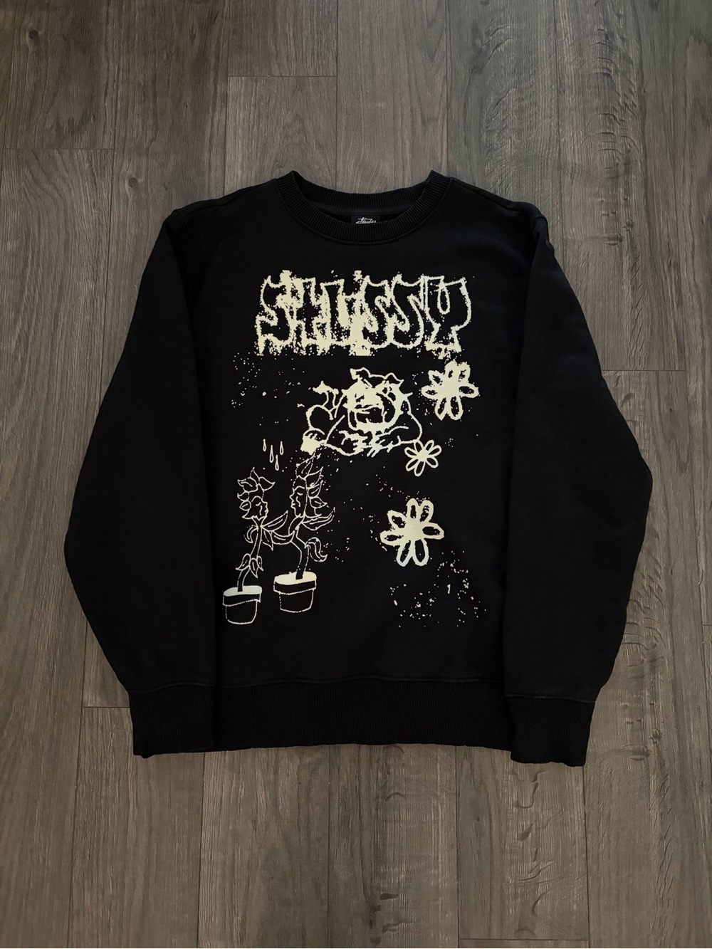 Stussy bad dreamsGraphic Crewneck Sweatshirt